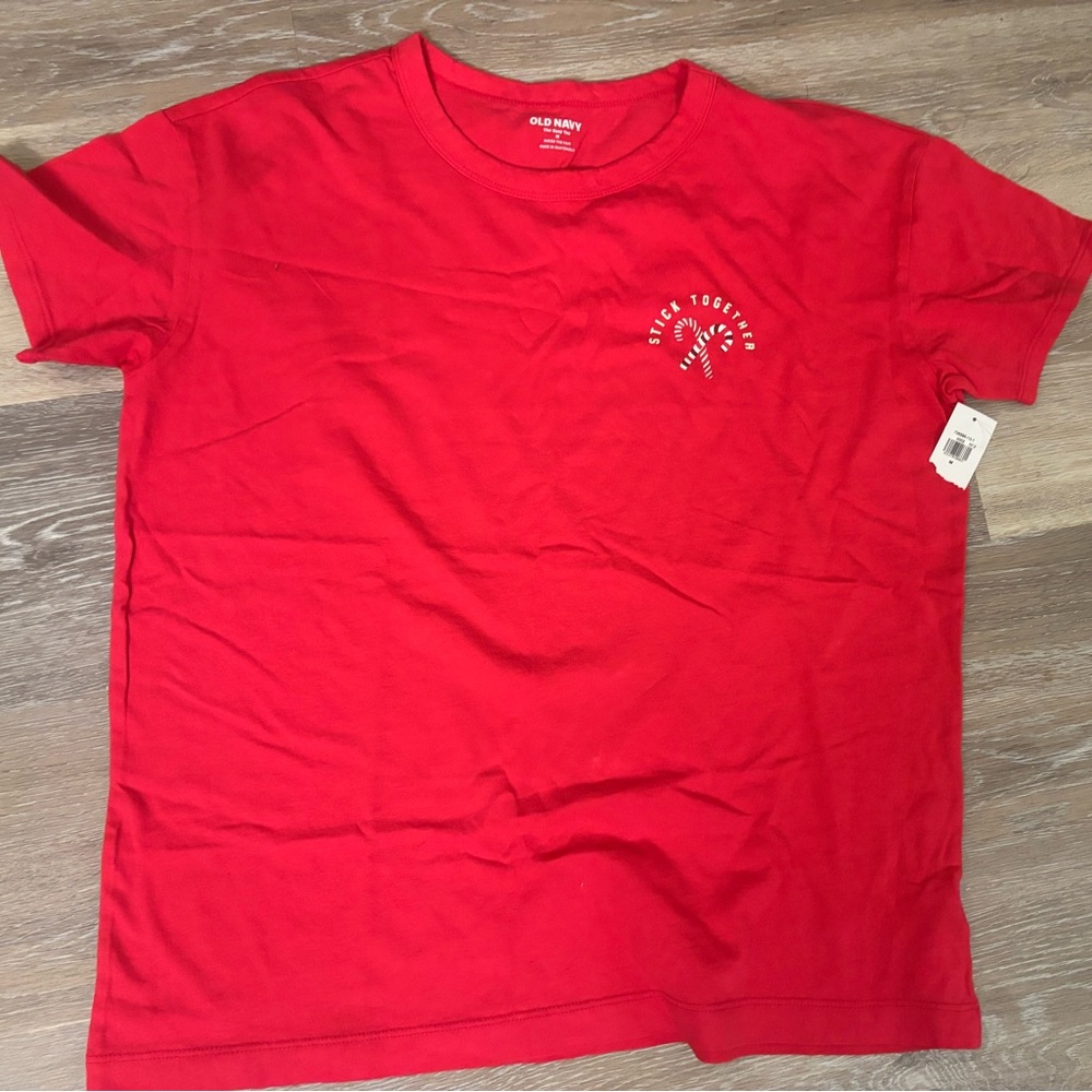 Old Navy Vibrant Red Short Sleeve Tee